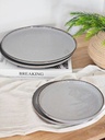 SET X6 PLATO POSTRE 19 CM MODERNA GREY