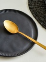 SET X6 PLATO POSTRE ORGANICA LINHAS NEGRO 21CM