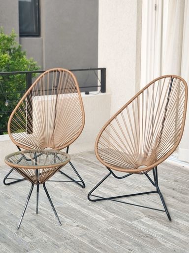 SILLON ACAPULCO TEJIDO COLOR YUTE