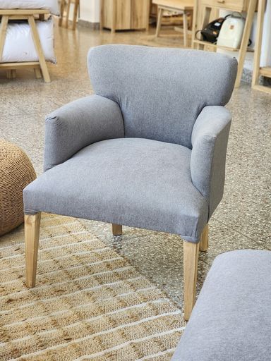 SILLON MILAN CON APOYABRAZOS ANTIMANCHA GRIS