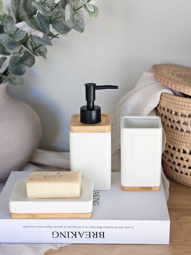 Set Baño 3 Piezas Natural