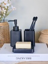 Set de Baño 3 Piezas Plain Negro