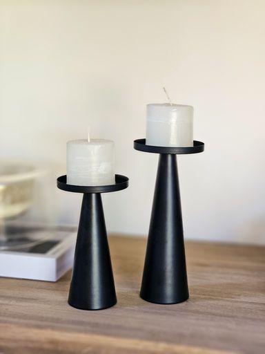Set x2 Candelabros Cali Negros