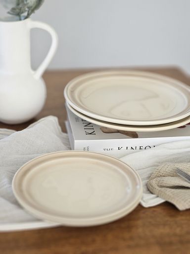 Set x6 Plato Playo Hueso Fumé 26cm