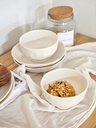 Set x6 bowl 15 cm organic crema