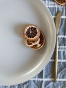 Set x6 platos postre gris claro satinado