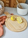 TABLA REDONDA CON MANGO 24X36CM BAMBOO