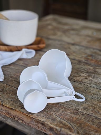 TAZAS MEDIDORAS SET X4 BLANCO