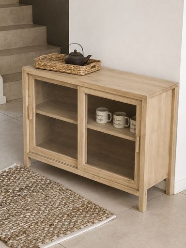 VAJILLERO PUERTAS DE VIDRIO 120 CM