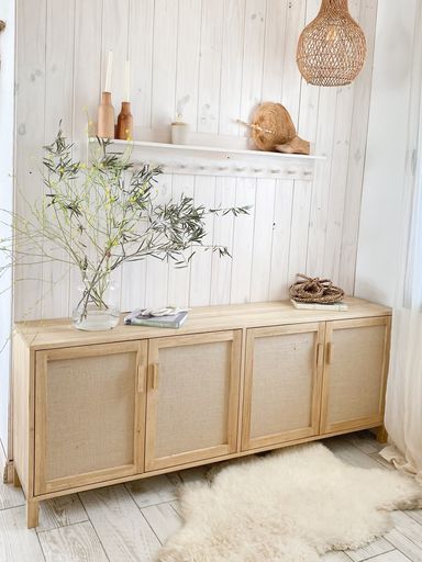 VAJILLERO RACK FIBRAS NATURALES - 180CM
