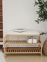 Zapatero Con Asiento Natural Bamboo 70 cm