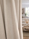 PACK X2 CORTINA BLACKOUT LINO BIFAZ BEIGE 250X140