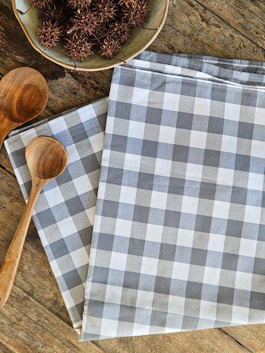 [AAH697] Mantel Cuadro Gris 250x150