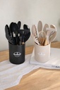 Set x12 utensilios natural