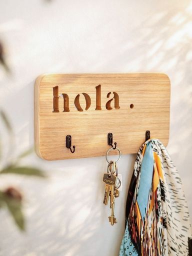 Portallave palabra calado Hola