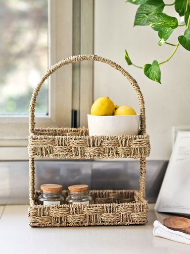 Organizador de seagrass con manija 48 cm