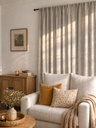 Pack x 2 Cortina Blackout bifaz Lightfeel Beige 210x140