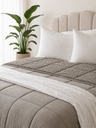 Edrededon Corderito gris queen