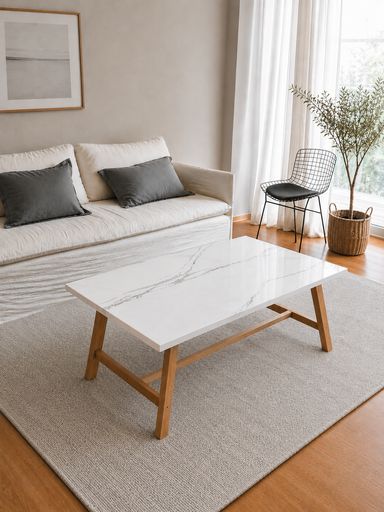 Mesa ratona simil Calacatta  outlet