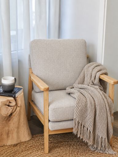 Sillon Haru chenille Taupe