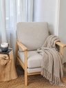 Sillon Haru chenille Taupe