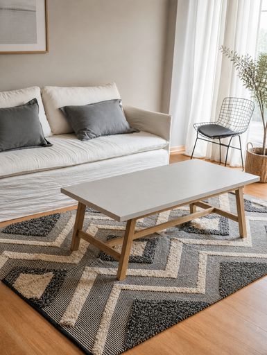 Mesa ratona Atenas Cemento Gris  outlet