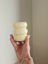 Florero Rolls beige 10x8 cm
