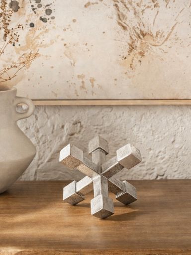 Adorno deco aluminio 10 cm