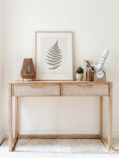 Escritorio Tulum fibras naturales 100 cm