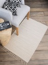 Alfombra Algodon Lisa 70x120 cm Natural