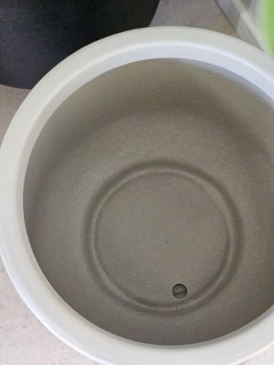 MACETA MISIONERA CON PLATO 50CM BEIGE