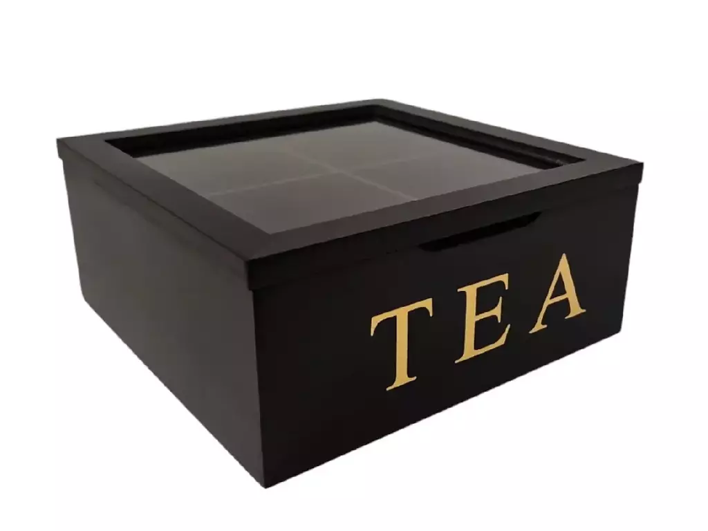 CAJA DE TÉ BLACKY 4 DIVISIONES