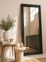 Espejo doble marco 80x145 Negro