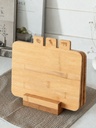 Set x3 tablas con señaladores y base soporte de bamboo