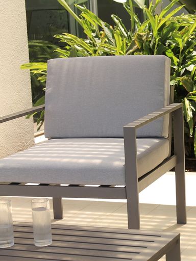 Sillon con Apoyabrazos 1 cuerpo Aluminio