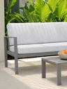 Sillon Con Apoyabrazos 2 cuerpos Aluminio