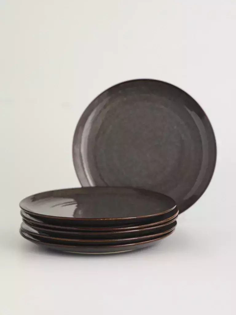 SET X6 PLATO POSTRE PORCELANA SERENA 23 CM