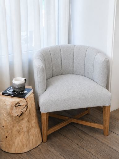 Sillon Gervasoni Tapizado Boucle Gris