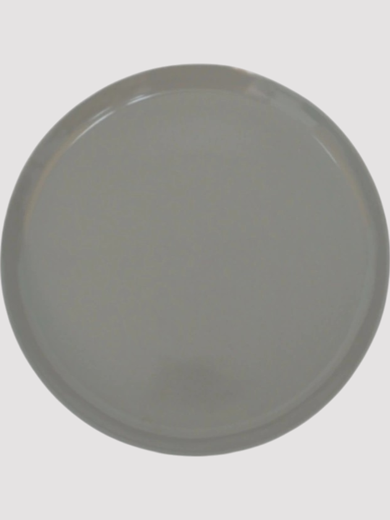 Set x6 platos postre gris-blanco brillante OUTLET