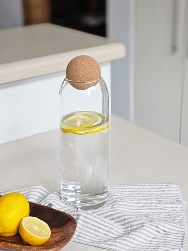 Botella de vidrio con tapon bola 1,2l