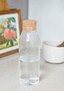 Botella de Vidrio tapon Corcho 1l rayada