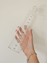 Botella de vidrio Graduada con Tapa Vidrio
 1000ml