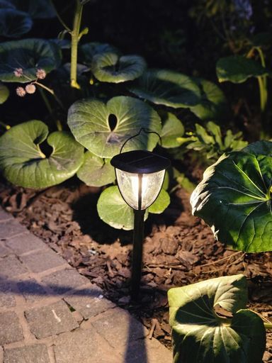 Set x 2 Farol Solar 43cm para piso o amurable