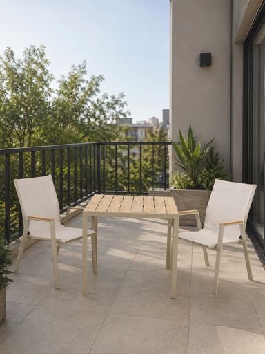 Set mesa + 2 sillas Jardin