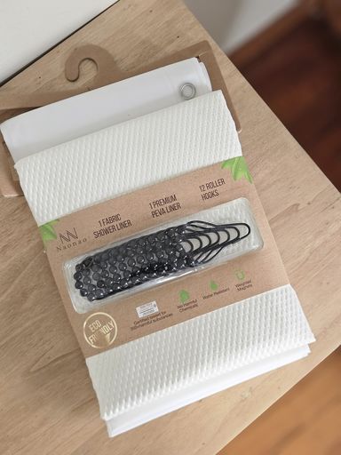 Kit Completo Baño (2 cortinas + ganchos)