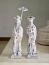 Set Pareja Japoneses de Madera