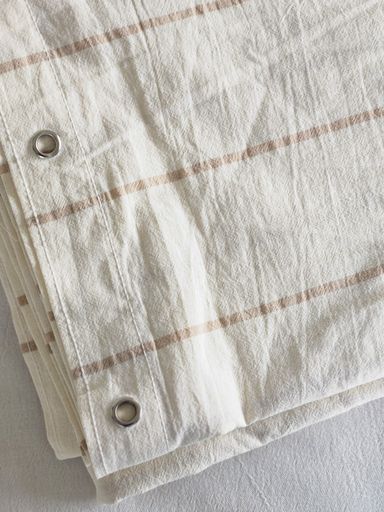 Cortina de Baño con rayas beige