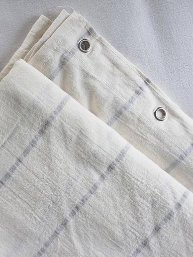Cortina de Baño con rayas gris