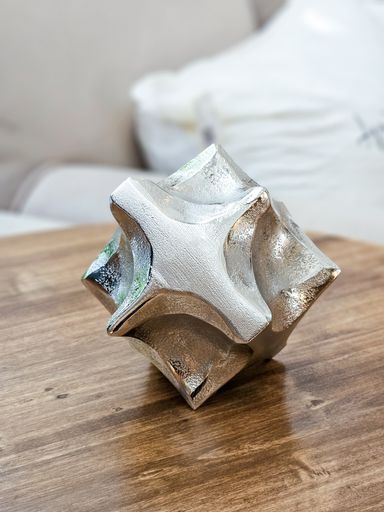 ADORNO COUNTRY ALUMINIO 10CM PLATEADO