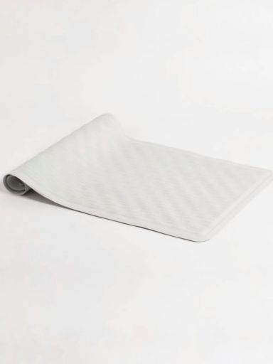 ALFOMBRA ANTIDESLIZANTE RELIEVE BLANCO 40X70